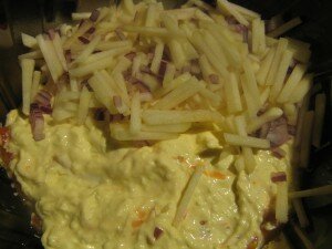 Салат с брынзой и помидорами 