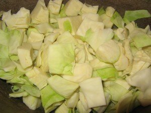 Овощное рагу с бараниной капуста