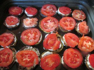 Закуска из баклажанов с помидорами