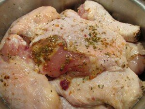 Куриные окорочка в духовке с розмарином