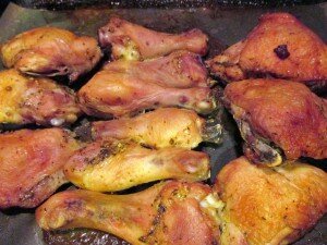 Куриные окорочка в духовке с розмарином